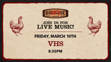 vhs live music on march 10 at 8:30 pm