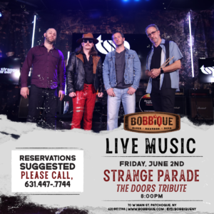 live music friday june 2 strange parade the doors tribute 8 reservations suggested