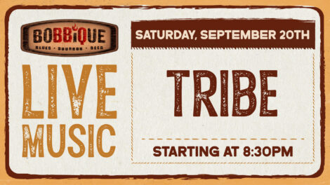 Tribe takes over the Bobbique stage September 20th at 8:30pm!
