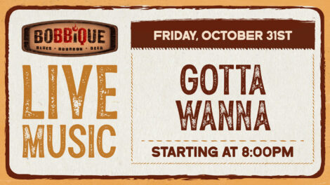 Gotta Wanna takes over the stage at Bobbique October 31st at 8pm!