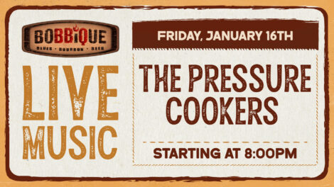 Everyone's favorite, The Pressure Cookers, are back at Bobbique on January 16th at 8pm!