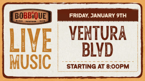 Ventura BLVD plays live at Bobbique January 9th starting at 8pm!