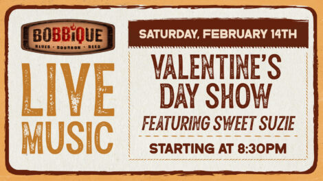 Sweet Suzie is taking over the stage at Bobbique this Valentine's Day, February 14th at 8:30PM!